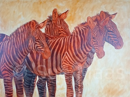 Stage 2 - zebra group painting